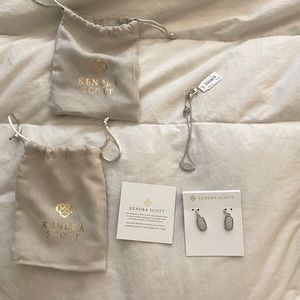 Kendra Scott bracelet and earrings